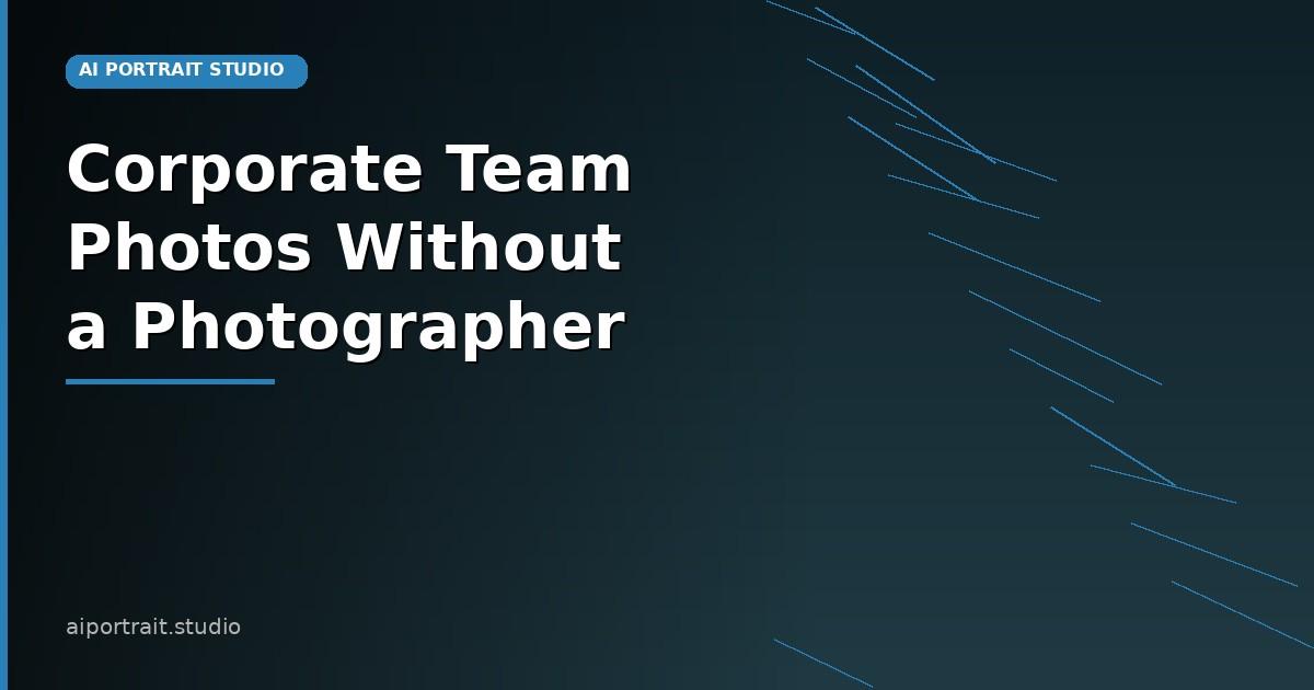 Corporate team page with consistent professional headshots