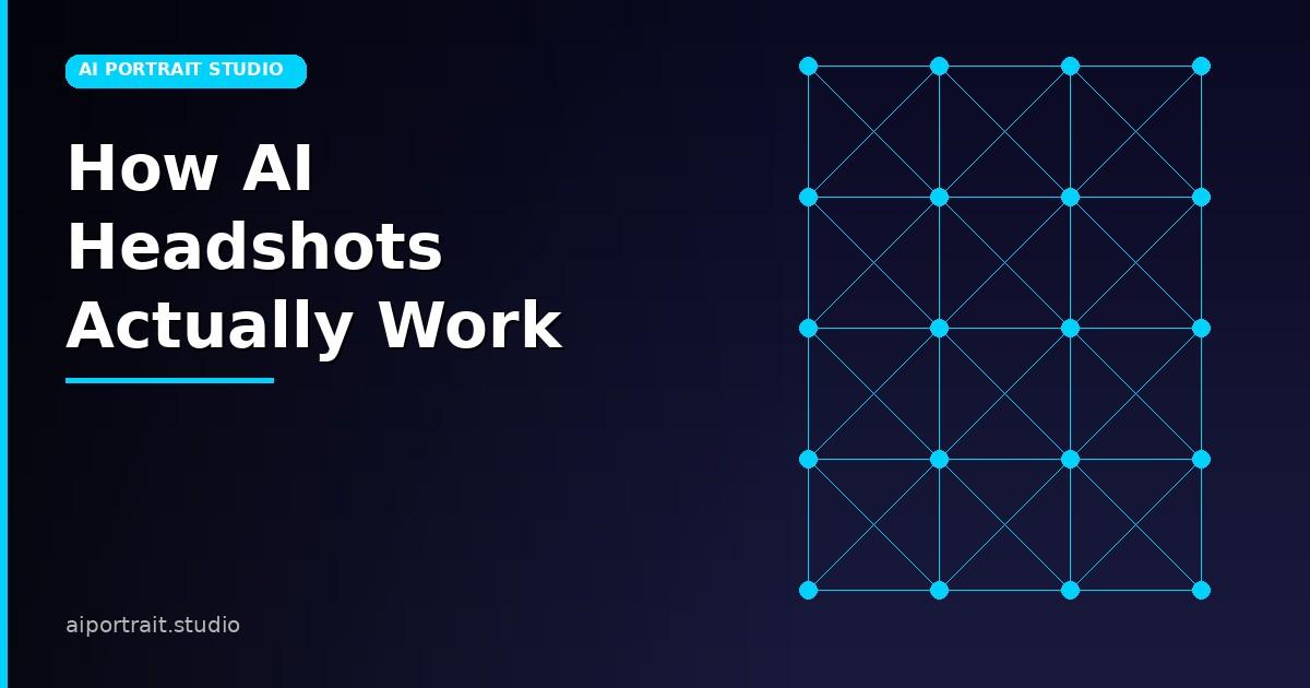 AI technology processing facial features for headshot generation