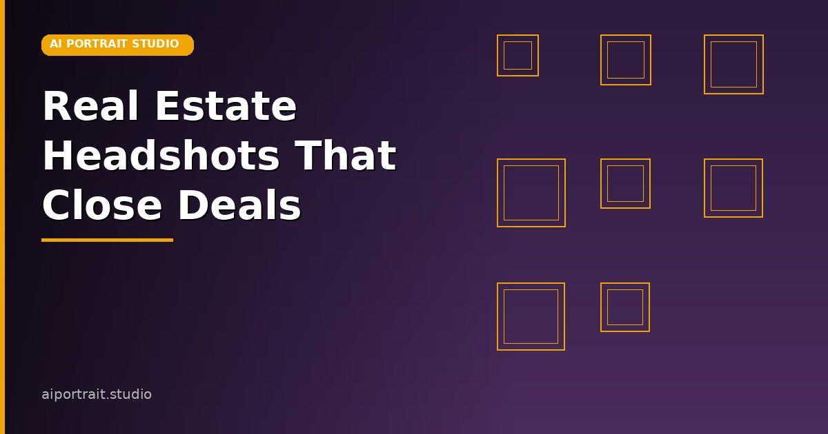 Professional real estate agent headshot