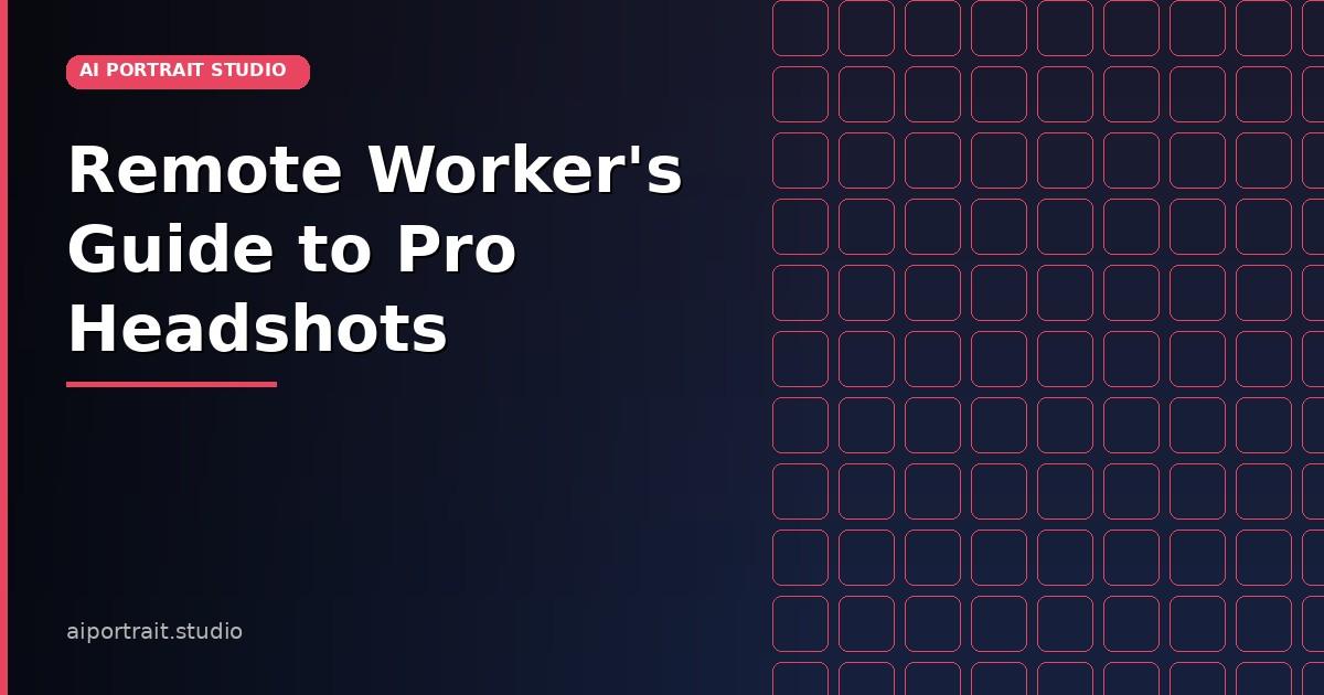 Remote worker with professional headshot for virtual meetings