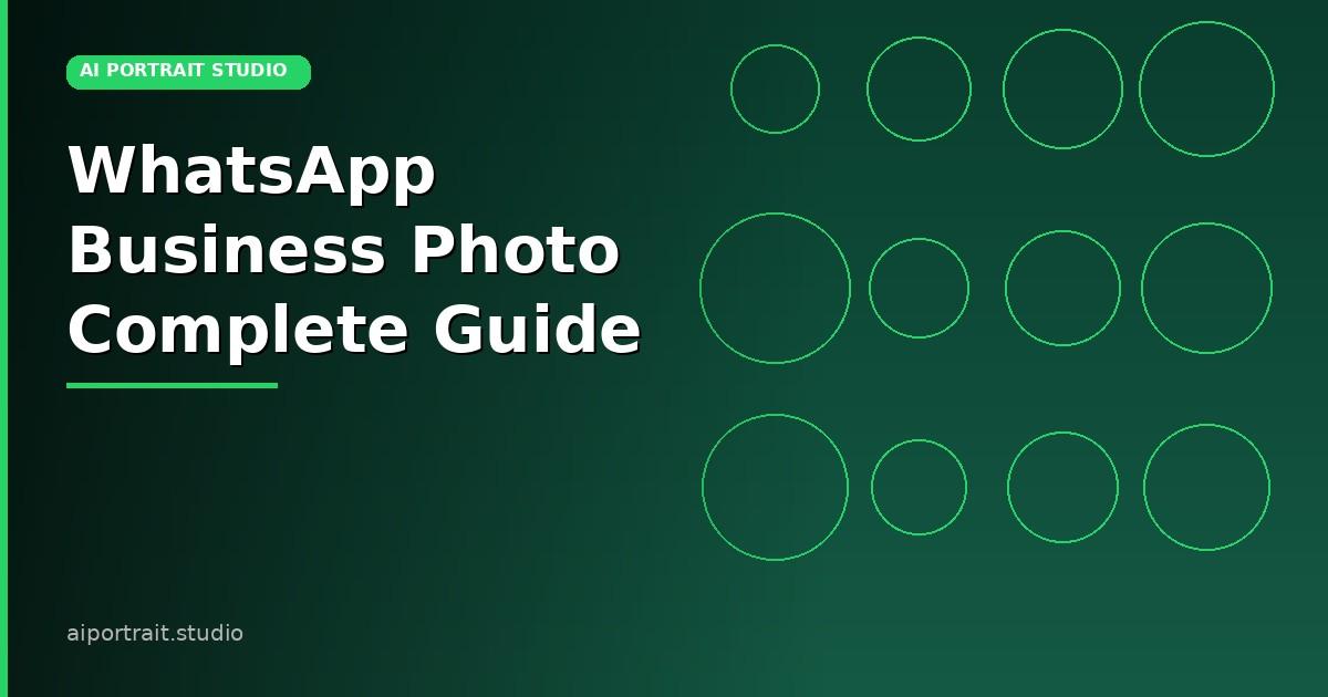 WhatsApp Business profile with professional headshot